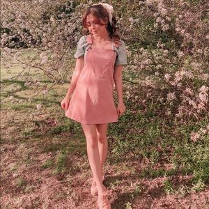 Pink Overall Dress